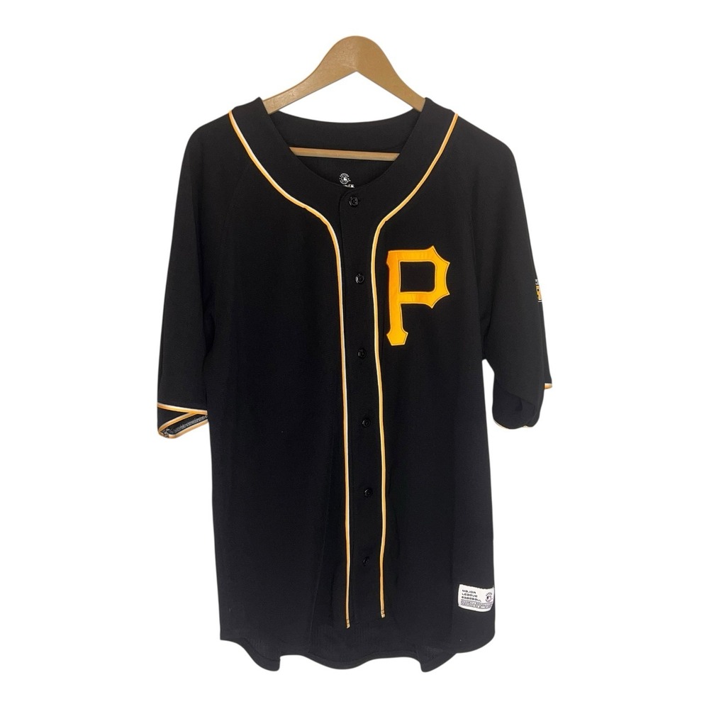 MLB Jersey Pittsburg Pirates X-Large 46-48 Black Short Sleeve Dynasty Series